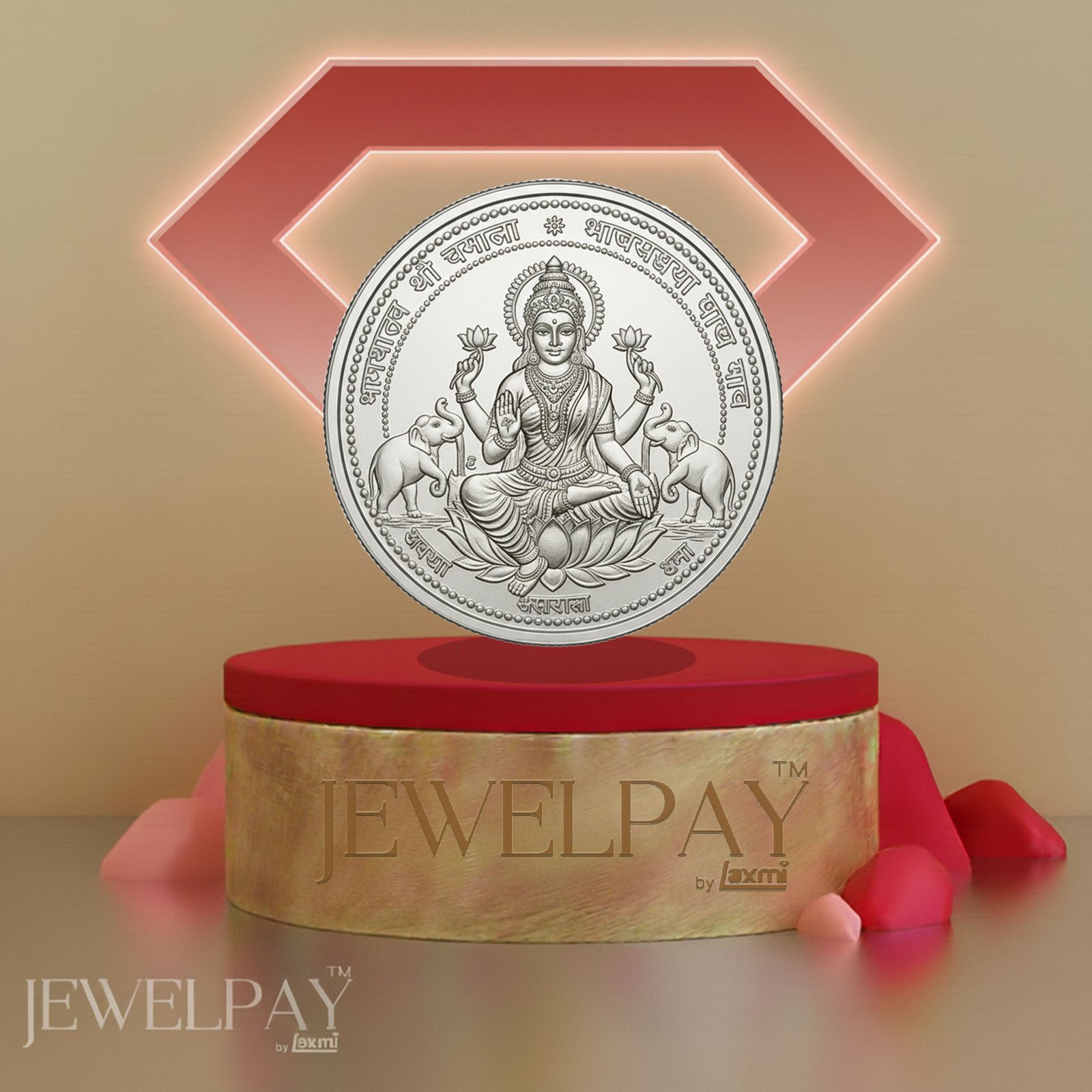 Silver Lakshmi Coin - 20 GM